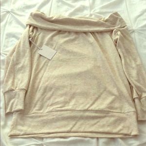 NWT Kohl’s LC off shoulder sweatshirt